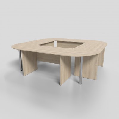 Стол для заседаний 8 элементов 2600х2600х750 мм