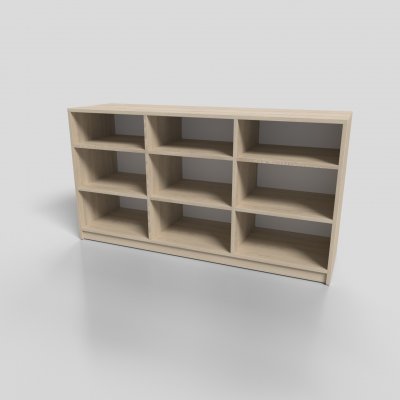 Стеллаж офисный открытый низкий 1400х400х750 мм