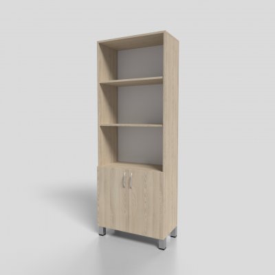 Шкаф офисный полуоткрытый на опорах 700х350х1900 мм