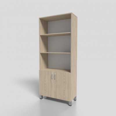 Шкаф офисный полуоткрытый на опорах 800х350х1900 мм