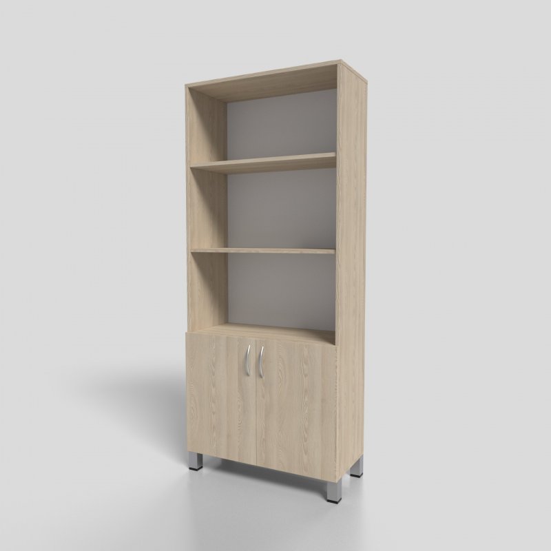 Шкаф офисный полуоткрытый на опорах 800х350х1900 мм