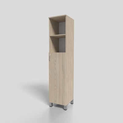 Пенал офисный полуоткрытый на опорах 400х400х1900 мм