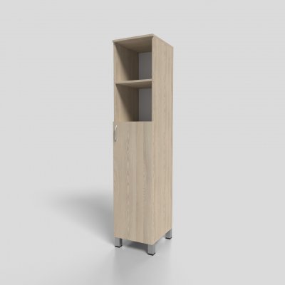 Пенал офисный полуоткрытый на опорах 400х450х1900 мм