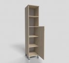 Пенал офисный полуоткрытый на опорах 400х450х1900 мм