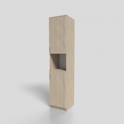 Пенал офисный закрытый с нишей 400х400х1900 мм