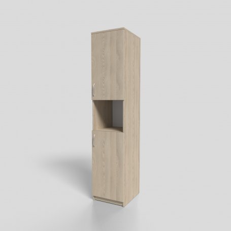 Пенал офисный закрытый с нишей 400х450х1900 мм