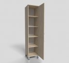 Пенал офисный закрытый на опорах 400х400х1900 мм