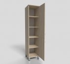 Пенал офисный закрытый на опорах 400х450х1900 мм