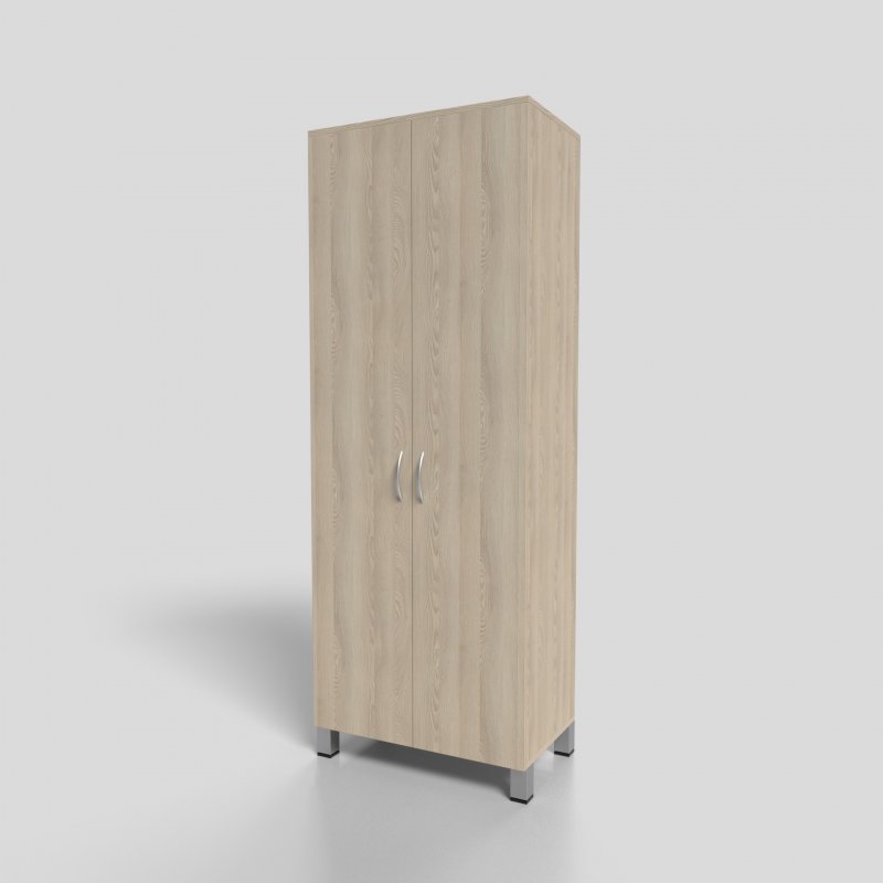 Шкаф офисный для документов закрытый на опорах 700х400х1900 мм