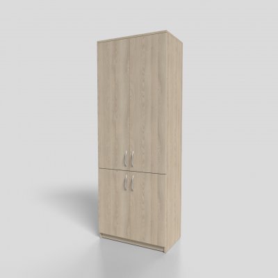 Шкаф офисный для документов закрытый 4-х дверный 700х400х1900 мм