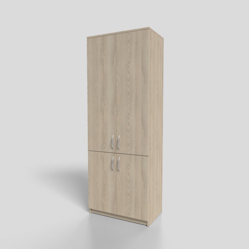 Шкаф офисный для документов закрытый 4-х дверный 700х400х1900 мм