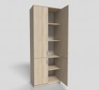 Шкаф офисный для документов закрытый 4-х дверный 700х400х1900 мм