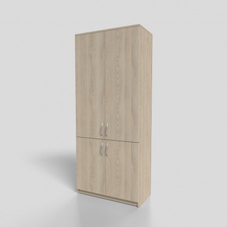 Шкаф офисный для документов закрытый 4-х дверный 800х400х1900 мм