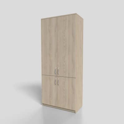 Шкаф офисный для документов закрытый 4-х дверный 800х400х1900 мм