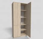 Шкаф офисный для документов закрытый 4-х дверный 800х400х1900 мм