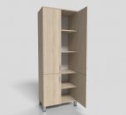 Шкаф офисный для документов закрытый 4-х дверный на опорах 700х400х1900 мм