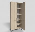 Шкаф офисный для документов закрытый 4-х дверный на опорах 800х400х1900 мм