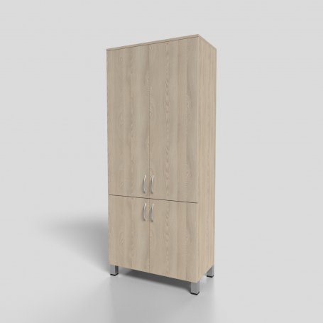 Шкаф офисный для документов закрытый 4-х дверный на опорах 800х400х1900 мм