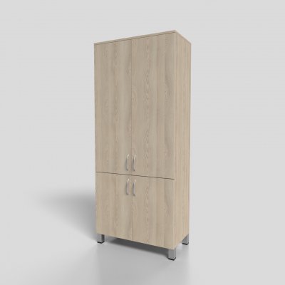 Шкаф офисный для документов закрытый 4-х дверный на опорах 800х400х1900 мм