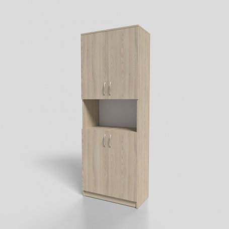 Шкаф офисный для документов закрытый с нишей 700х350х1900 мм