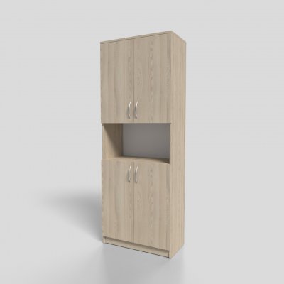 Шкаф офисный для документов закрытый с нишей 700х350х1900 мм