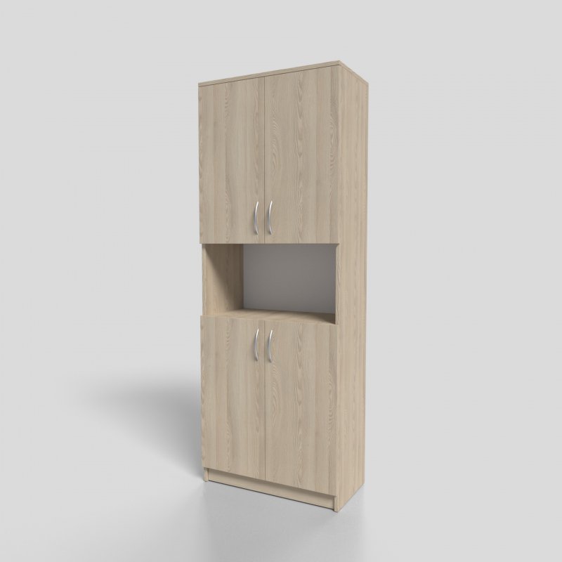 Шкаф офисный для документов закрытый с нишей 700х350х1900 мм