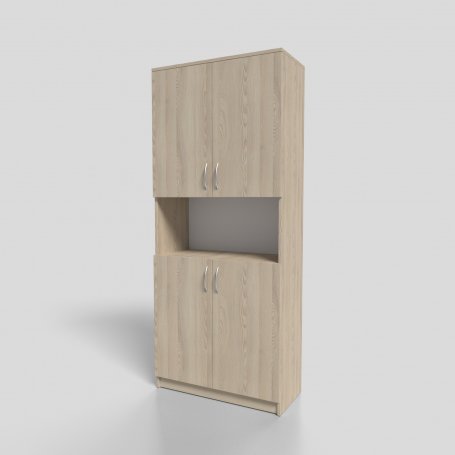 Шкаф офисный для документов закрытый с нишей 800х350х1900 мм