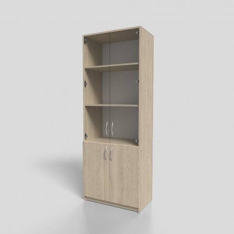 Шкаф офисный для документов со стеклом  700х400х1900 мм
