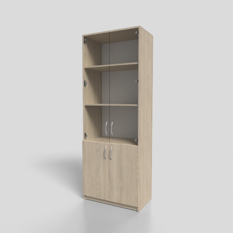 Шкаф офисный для документов со стеклом  700х400х1900 мм