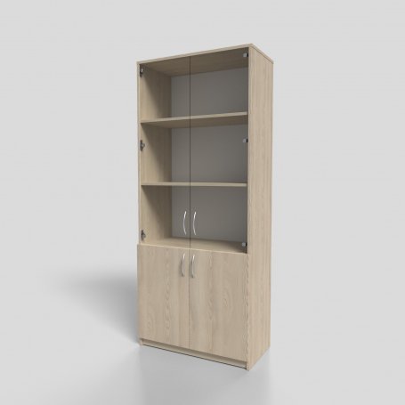 Шкаф офисный для документов со стеклом 800х400х1900 мм