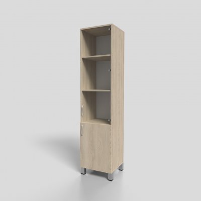 Пенал для документов со стеклом на опорах 450х400х1900 мм