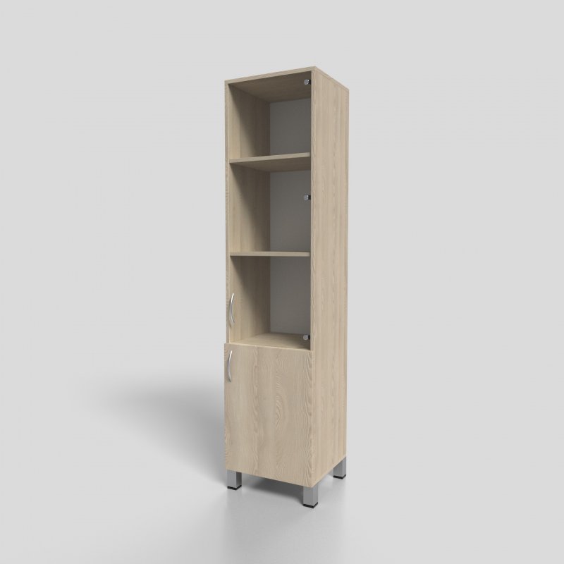 Пенал для документов со стеклом на опорах 450х400х1900 мм