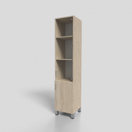 Пенал для документов со стеклом на опорах 400х400х1900 мм