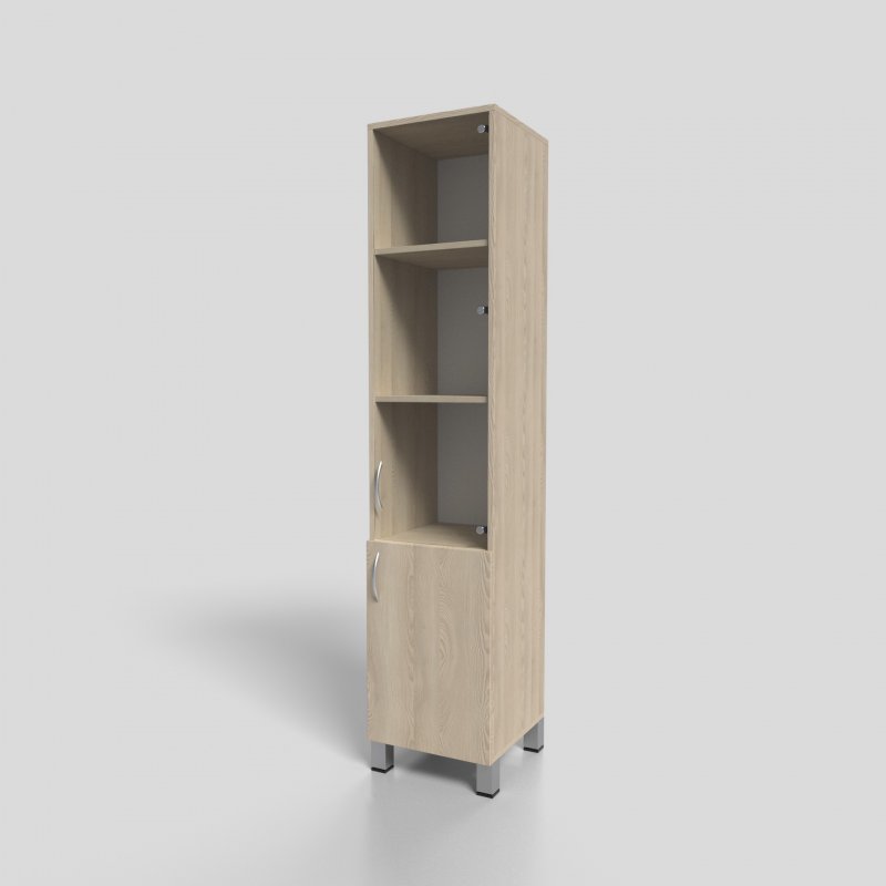 Пенал для документов со стеклом на опорах 400х400х1900 мм