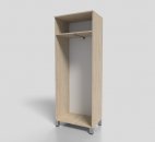 Шкаф офисный для одежды на опорах  700х450х1900 мм