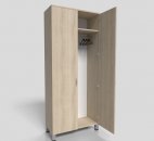 Шкаф офисный для одежды на опорах 800х550х1900 мм