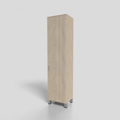 Шкаф офисный для одежды узкий на опорах 450х550х1900 мм