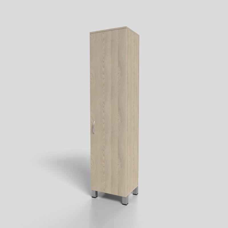 Шкаф офисный для одежды узкий на опорах 450х550х1900 мм