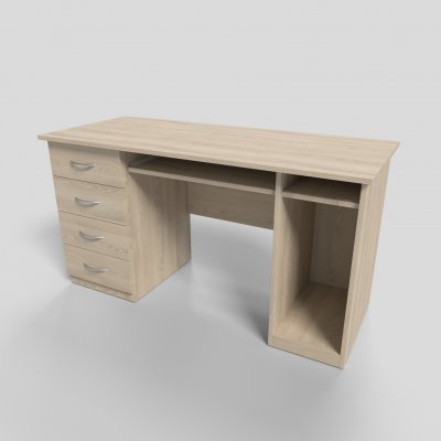 Стол для ПК тумба слева 1400х600х750 мм