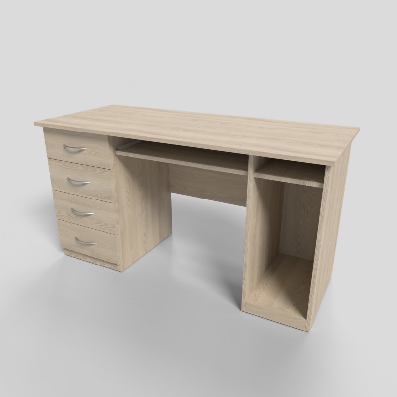 Стол для ПК тумба слева 1400х600х750 мм