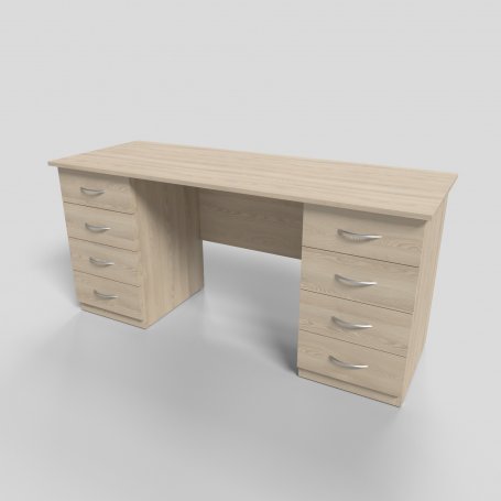 Стол офисный двухтумбовый 1600х600х750 мм