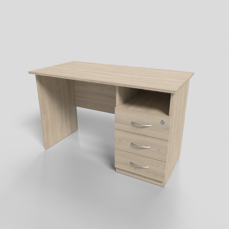 Стол офисный правый тумба с нишей 1200х600х750 мм