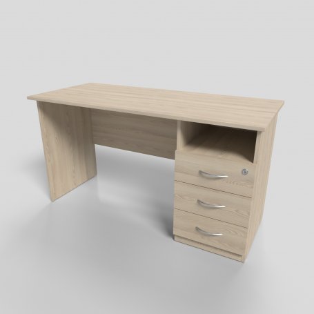 Стол офисный правый тумба с нишей 1400х600х750 мм