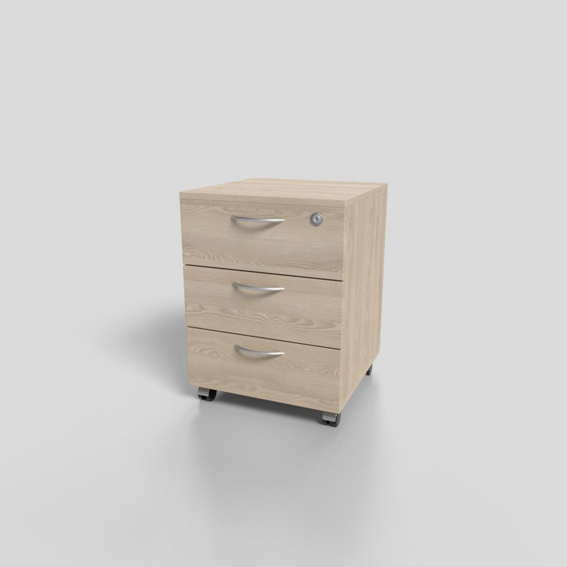 Тумба подкатная с замком 450х450х610 мм