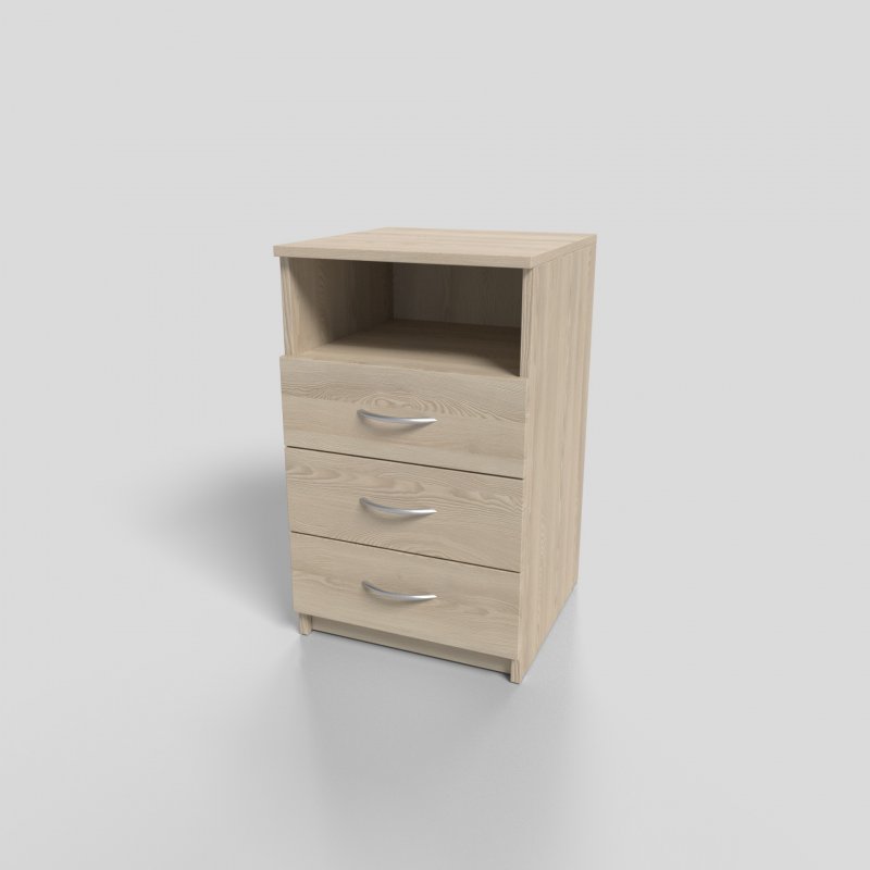 Тумба офисная приставная с нишей 450х450х750 мм