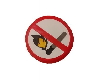 Знак пожарной безопасности «Запрет открытого огня»